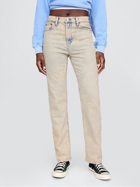 GAP High-Rise 90’s Straight Light Wash Jeans